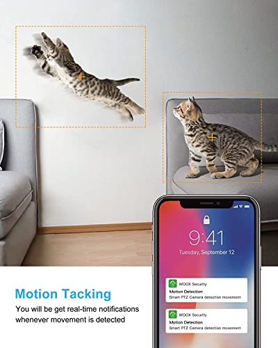 VENZ Indoor Security Camera, 1080P HD Pet Camera, 360 Degree 2.4G WiFi Security Camera with Phone App, 2 Way Audio, Motion Detection, Night Vision, Cloud & SD Card Storage, Work with Alexa & Google | The Storepaperoomates Retail Market - Fast Affordable Shopping