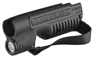 Streamlight 69602 TL-Racker 1000 Lumen Forend Light for Mossberg 590 Shockwave with Strap and CR123A Lithium Batteries, Black, Box
