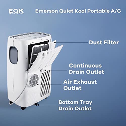 Emerson Quiet Kool 3 in 1 SMART Portable Air Conditioner, Dehumidifier & Fan | Wifi and Voice Control | Amazon Alexa, Google Home | for Rooms up to 300 Sq.Ft | EAPC5RSC1 | The Storepaperoomates Retail Market - Fast Affordable Shopping