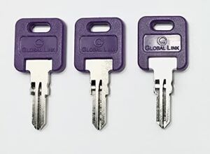 Global Link G363 Purple RV Keys (3 Keys)