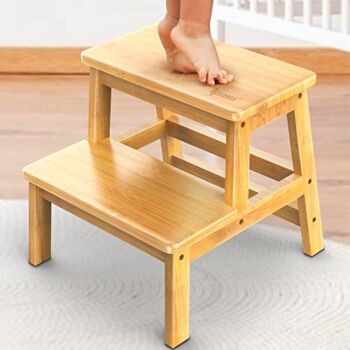 IPOW Step Stool for Kids Adults, Multi-Purpose Kids Toddler Step Stool with Safety Non-Slip Pads, 2 Step Stool for Kitchen Bedroom Bathroom and Potty Training | The Storepaperoomates Retail Market - Fast Affordable Shopping