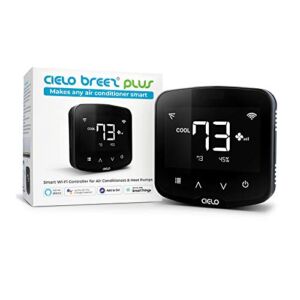 Cielo Breez Plus Smart Air Conditioner Controller | Smart Thermostat for Mini Split, Window & Portable ACS | Alexa, Google, Siri, SmartThings | iOS & Android Apps | Inbuilt Temp & Humidity Sensors