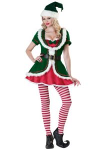 InCharacter Costumes Women’s Holiday Honey Elf, Green/Red, X-Large