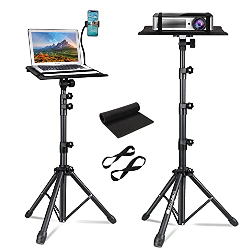 Projector Tripod Stand – Laptop Tripod Adjustable Height 23 to 63 Inch DJ Mixer Stand Up Desk The Outdoor Computer Desk Stand Portable with Gooseneck Phone Holder，Apply to Stage or Studio | The Storepaperoomates Retail Market - Fast Affordable Shopping