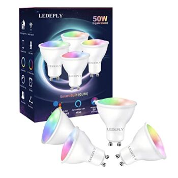 GU10 Smart Spot Light Bulb Compatible with Alexa, Google Home, SmartThings, 5W WiFi LED Track Light Bulbs, Color Changing, No Hub Required, 4 Pack | The Storepaperoomates Retail Market - Fast Affordable Shopping