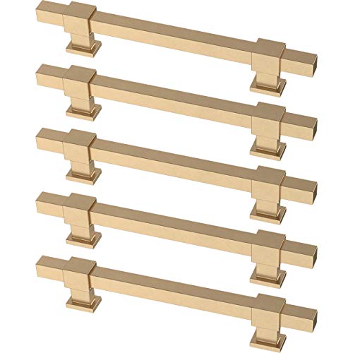 Franklin Brass Square Bar Adjustable Cabinet Pull, 1-3/8″ to 6-5/16″ (35-160mm), 5-pack, Champagne Bronze P44368-CZ-B | The Storepaperoomates Retail Market - Fast Affordable Shopping