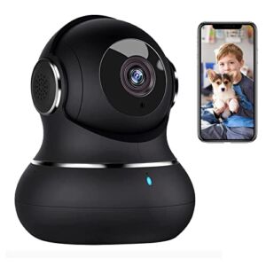 Little elf Camera, 1080P Indoor Security Camera for Baby / Elder, Pet Camera with Motion Detection, Night Vision, 2-Way Audio, 360 Degree Wireless Camera, WiFi Camera Work with Alexa, APP