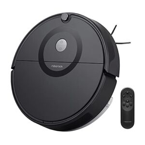 roborock E5 Mop Robot Vacuum and Mop, Self-Charging Robotic Vacuum Cleaner, 2500Pa Strong Suction, Wi-Fi Connected, APP Control, Works with Alexa, Ideal for Pet Hair, Carpets, Hard Floors (Black)