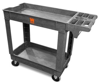 WEN 73009 500-Pound Capacity 40 by 17-Inch Two-Shelf Service Utility Cart | The Storepaperoomates Retail Market - Fast Affordable Shopping