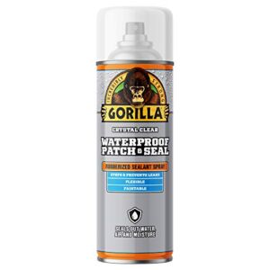 Gorilla Waterproof Patch & Seal Spray, Clear, 14 Ounces, (Pack of 1)