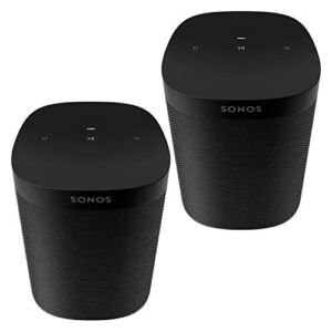 Two Room Set Sonos One SL – The Powerful Microphone-Free Speaker for Music and More – Black