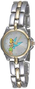Disney Women’s TK2020 Tinkerbell Silver Sunray Dial Two-Tone Bracelet Watch