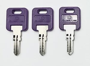 Global Link G365 Purple RV Keys (3 Keys)