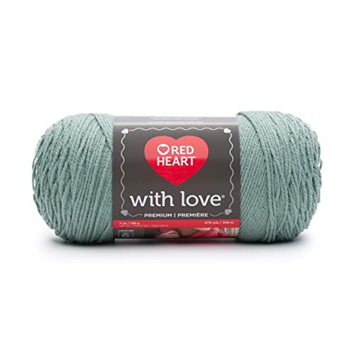 Red Heart with Love Sage Yarn – 3 Pack of 198g/7oz – Acrylic – 4 Medium (Worsted) – 370 Yards – Knitting/Crochet | The Storepaperoomates Retail Market - Fast Affordable Shopping