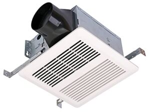 KAZE APPLIANCE SNP100 Ultra Quiet Bathroom Ventilation Exhaust Extractor Fan (No Attic Access Required) (100 CFM, 0.8 Sone)