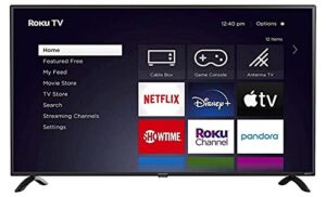 Element 50″ 4K 2160p Roku Smart LED TV with HDR – E4AA50R (Renewed)