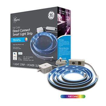 GE CYNC Smart LED Light Strip, Color Changing Lights, Bluetooth and Wi-Fi Lights, Works with Alexa and Google Home, 80 Inches (1 Pack) | The Storepaperoomates Retail Market - Fast Affordable Shopping