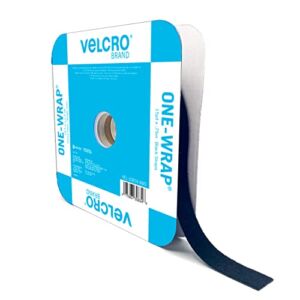 VELCRO Brand Cut to Length Straps Heavy Duty | 45 Ft x 3/4 in | ONE-WRAP Self-Gripping Double Sided Roll | Bundling Ties Fasten to Themselves for Secure Hold, VEL-30834-AMS, Black