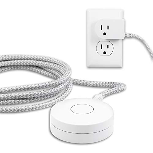 Philips Grounded Plug with Braided Cord, 6 Ft Long Power Cable, ON/Off Switch, for Tabletop or Wall Mount, Perfect for Lamps/Seasonal Lights, 3 Prong, Slip Resistant Base, SPS1611WA/37, White | The Storepaperoomates Retail Market - Fast Affordable Shopping