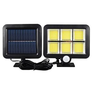 Aolyty Solar Motion Sensor Light with Separate Panel,3 Lighting Modes,120 Bright COB LED,16.4Ft Cable,Waterproof Wired Solar Powered Security Flood Lights for Wall, Yard, Garage Garden Porch Driveway