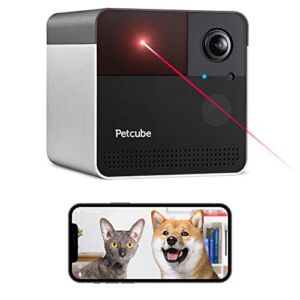 Petcube Play 2 Wi-Fi Pet Camera with Laser Toy & Alexa Built-In, for Cats & Dogs. 1080P HD Video, 160° Full-Room View, 2-Way Audio, Sound/Motion Alerts, Night Vision, Pet Monitoring App