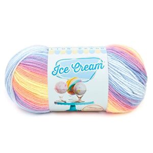 (1 Skein) Lion Brand Yarn Ice Cream Baby Yarn, Parfait