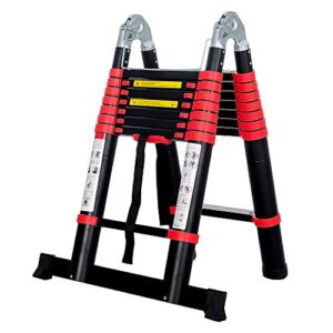 BEETRO 16.5ft Aluminum Telescoping Ladder, A Type Portable Telescopic Extension Ladder for Outdoor Working, Household Use, 330lb Capacity, More Durable and Safer with Balance Rod