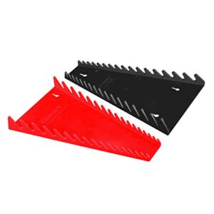 Ernst Manufacturing 16-Tool Wrench Trays, Standard Red and Reverse Black (8531)