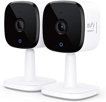 eufy Security Solo IndoorCam C24 2-Cam Kit, 2K Security Indoor Camera, Plug-in Camera with Wi-Fi, Human and Pet AI, Works with Voice Assistants, Night Vision, Two-Way Audio, Homebase not Compatible | The Storepaperoomates Retail Market - Fast Affordable Shopping