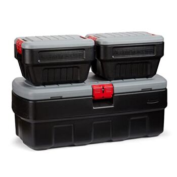 Rubbermaid ActionPacker️ 48 Gal with 8 Gal Containers Nested, Lockable Storage Bins, Industrial, Rugged Storage Container Bundle with Lids | The Storepaperoomates Retail Market - Fast Affordable Shopping