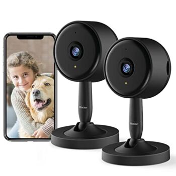 2 Pack Home Security Camera Indoor [2022 New] 1080P WiFi Wireless Camera, 130° Wide-Angle Pet Camera with Night Vision,Motion Detection,2-Way Audio Nanny/Dog/Baby Monitor,Compatible with Alexa | The Storepaperoomates Retail Market - Fast Affordable Shopping