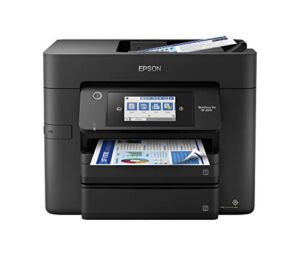 Epson Workforce Pro WF-4830 Wireless All-in-One Printer with Auto 2-Sided Print, Copy, Scan and Fax, 50-Page ADF, 500-sheet Paper Capacity, and 4.3″ Color Touchscreen, Works with Alexa, Black, Large