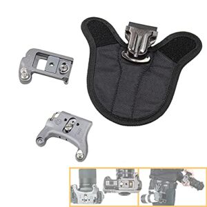 Spider Holster – SpiderPro Single to Dual Upgrade Kit v2 for Adding a Second Camera Holster to a SpiderPro Belt with Included DSLR Camera Plate and Mirrorless Camera Plate