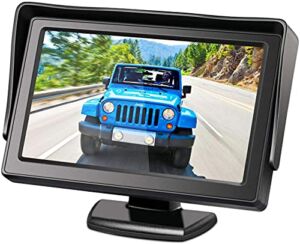 Xroose 4.3″ HD Rear View Monitor for Backup Camera, Reversing Driving Parking Guide, No Need to Look Back, RCA Connector Suitable for Variety Camera S2/ F2