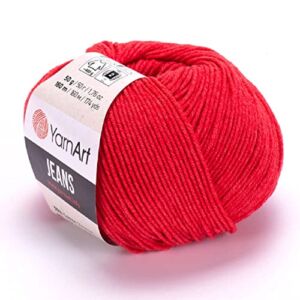 Yarnart Jeans Yarn, Amigurumi Cotton Yarn, Cotton Yarn Crocheting, Knitting Yarn, amigurumi Cotton Yarn, Turkish Yarn, 55% Cotton – 45% PAC (Poliacrylic) Color (26)