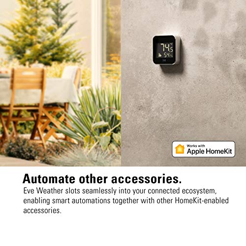 Eve Weather – Apple HomeKit Smart Home, Connected Outdoor Weather Station for Tracking Temperature, Humidity & Barometric Pressure, Precision Sensors, Wireless, Bluetooth and Thread | The Storepaperoomates Retail Market - Fast Affordable Shopping