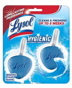 Lysol Automatic In-The-Bowl Toilet Cleaner, Cleans and Freshens Toilet Bowl, Ocean Fresh Scent, 2 Count (Pack of 1)