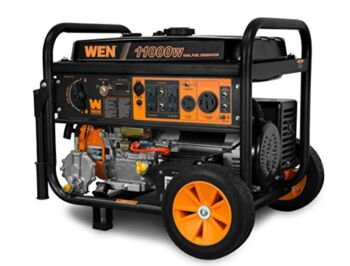 WEN DF1100T 11,000-Watt 120V/240V Dual Fuel Portable Generator with Wheel Kit and Electric Start – CARB Compliant, Black | The Storepaperoomates Retail Market - Fast Affordable Shopping