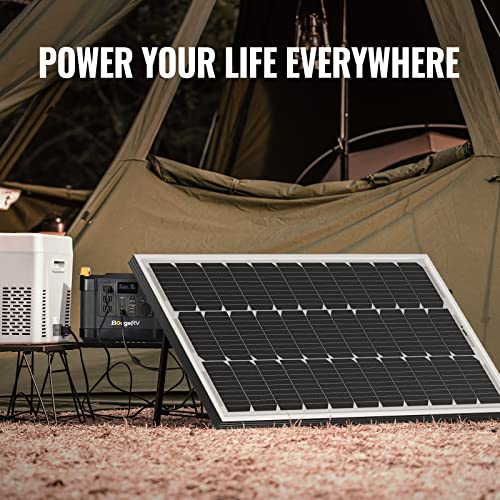BougeRV 9BB Cell 200 Watts Mono Solar Panel,22.8% High Efficiency Module Monocrystalline Technology Work with 12 Volts Charger for RV Camping Home Boat Marine Off-Grid | The Storepaperoomates Retail Market - Fast Affordable Shopping