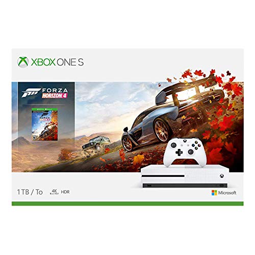 Microsoft Xbox One S 1TB/2TB Forza Horizon 4 Bonus Bundle: Forza Horizon 4, Xbox Wireless Controller, Xbox One S 4K HDR Console – White One S Gaming Console with 4K Blu-Ray Player | The Storepaperoomates Retail Market - Fast Affordable Shopping