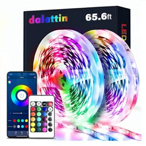 Led Strip Lights 65.6ft RGB 5050 Color Changing Led Lights for Bedroom Music Sync Smart App and Remote Control for Home Dorm Room Party Decoration