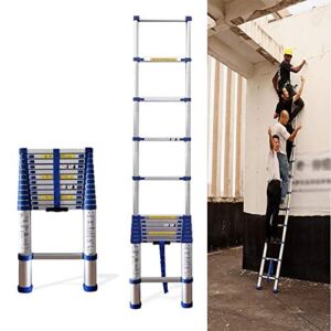 NEOCHY Lightweight Foldable Portable Home Loft Office Non-Slip Telescoping Ladder with Safety Lock 2/3/4/5/6/7/8 M Aluminum Extension Ladders 330 Pound Capacity (Size : 7.0m/23ft)