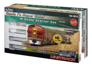 Kato USA Model Train Products N Scale Santa Fe Super Chief Starter Set