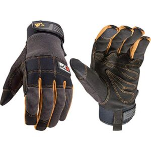 FX3 Men’s Extreme Dexterity Extra Wear Work Gloves, Touchscreen, Large (Wells Lamont 7853C) , Black