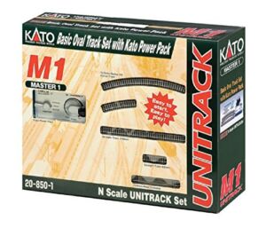 Kato USA Model Train Products M1 UNITRACK Basic Oval with Kato Power Pack