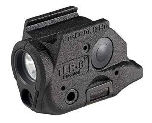Streamlight 69287 TLR-6 100-Lumen Pistol Light with Integrated Red Aiming Laser Designed Exclusively and Solely for Springfield Armory Hellcat 3-Inch Micro Compact Only, Black