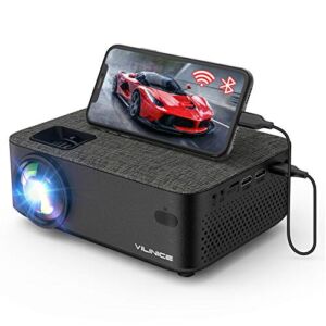 WiFi Projector, VILINICE 7500L Mini Bluetooth Movie Projector ,Portable Phone Projector with Wireless Mirroring,1080P and 240″ Supported, Compatible with Fire Stick,HDMI,VGA,USB,TV,Box,Laptop,DVD