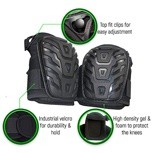 Knee Pads for Work – Professional Gel Knee Pads Heavy Duty for Construction, Flooring, Gardening and Cleaning. Best style knee pads for comfort, protection and durability | The Storepaperoomates Retail Market - Fast Affordable Shopping