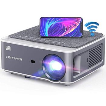 DBPOWER Native 1080P WiFi Projector, Upgrade 9500L Full HD Outdoor Movie Projector, Support 4D Keystone Correction, Zoom, PPT, 300″ Portable Mini Video Projector Compatible w/Phone/Laptop/DVD/TV | The Storepaperoomates Retail Market - Fast Affordable Shopping