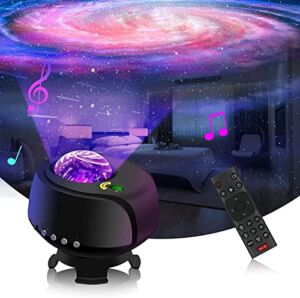 The Largest Coverage Area Galaxy Lights Projector 2.0, FLITI Star Projector, with Changing Nebula and Galaxy Shapes Galaxy Night Light